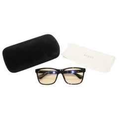GUCCI グッチ サングラス アイウェア GG0746S 005 サイズ57□17-145 シェリーライン ブラック 美品 中古 4a000287
