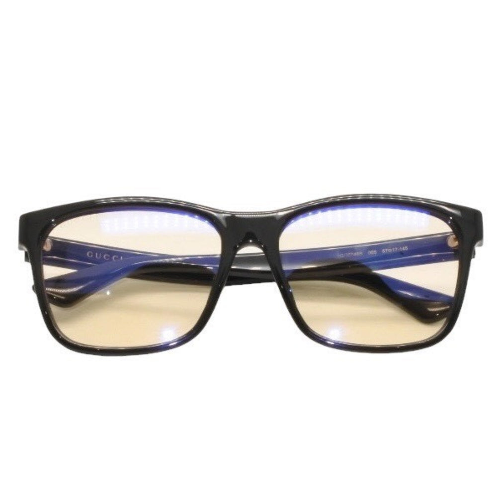 GUCCI グッチ サングラス アイウェア GG0746S 005 サイズ57□17-145 シェリーライン ブラック 美品 中古 4a000287