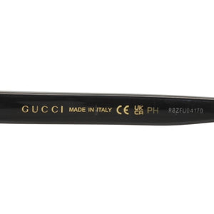 GUCCI グッチ サングラス アイウェア GG0746S 005 サイズ57□17-145 シェリーライン ブラック 美品 中古 4a000287