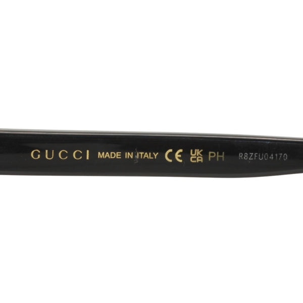 GUCCI グッチ サングラス アイウェア GG0746S 005 サイズ57□17-145 シェリーライン ブラック 美品 中古 4a000287