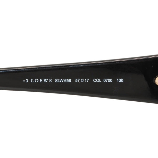 LOEWE sunglasses eyewear SLW658 COL.0700 Size 57□17 130 Anagram Black Acetate Excellent Condition Used 4a000284