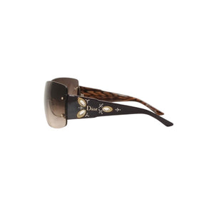 Very Good Condition Christian Dior ETHNIDIOR 2 Rimless Sunglasses Eyewear C9PJS Size 120 Rhinestone Used 4a000281