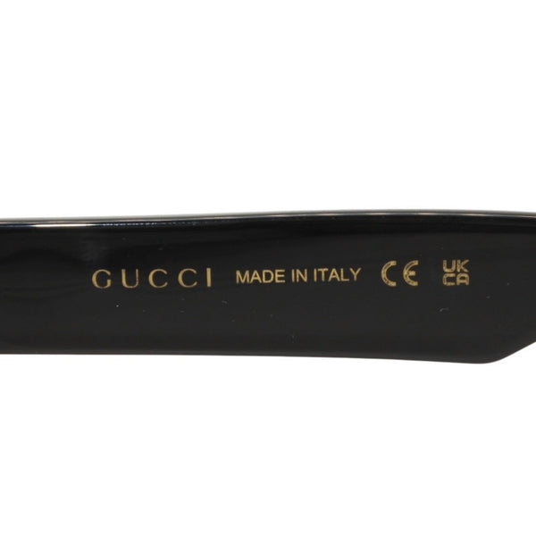 GUCCI グッチ サングラス アイウェア GG1430SK 001 サイズ57□18-145 ブラック グレー アセテート プラスチック 美品 中古 4a000292