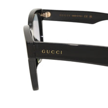 画像をギャラリービューアに読み込む, GUCCI グッチ サングラス アイウェア GG1430SK 001 サイズ57□18-145 ブラック グレー アセテート プラスチック 美品 中古 4a000292