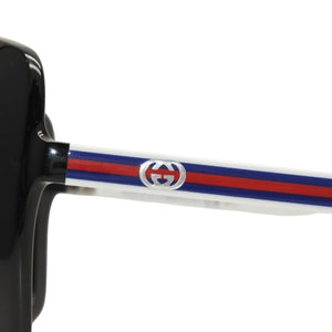 GUCCI グッチ サングラス アイウェア GG3108/S IPIJJ サイズ59□14 125 ブラック ホワイト ブルー レッド 美品 中古 4a000294