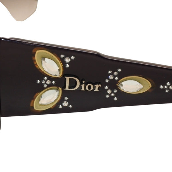 Very Good Condition Christian Dior ETHNIDIOR 2 Rimless Sunglasses Eyewear C9PJS Size 120 Rhinestone Used 4a000281