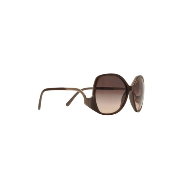 極美品 Chloe クロエ サングラス アイウェア CE675S 248 サイズ57□16 140 ブラウン アセテート プラスチック 中古 4a000233