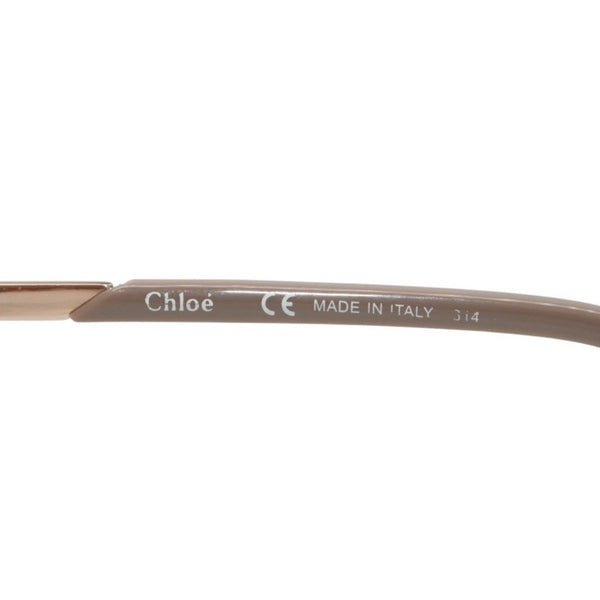 極美品 Chloe クロエ サングラス アイウェア CE675S 248 サイズ57□16 140 ブラウン アセテート プラスチック 中古 4a000233