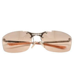 Very Good Condition Christian Dior DIOR POP/N Rimless Sunglasses Eyewear YB7KH Size 65□15 120 Brown Used 4a000303