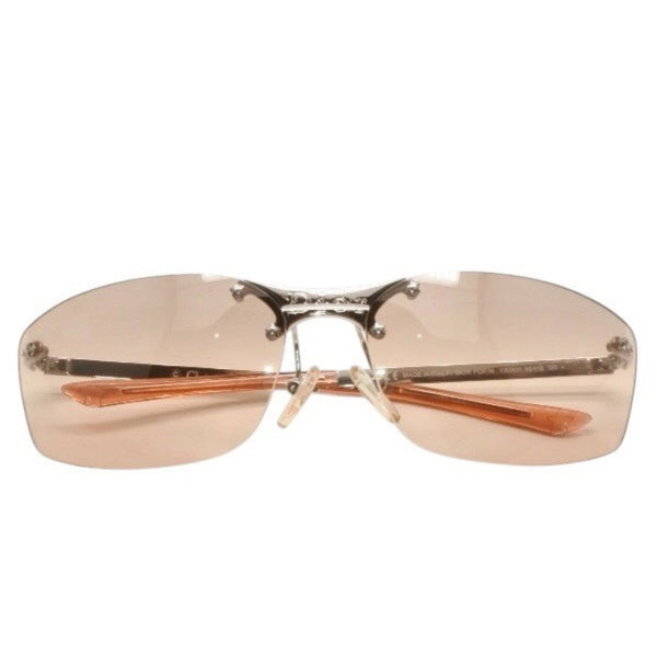 Very Good Condition Christian Dior DIOR POP/N Rimless Sunglasses Eyewear YB7KH Size 65□15 120 Brown Used 4a000303