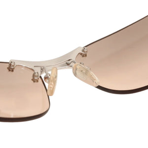 Very Good Condition Christian Dior DIOR POP/N Rimless Sunglasses Eyewear YB7KH Size 65□15 120 Brown Used 4a000303