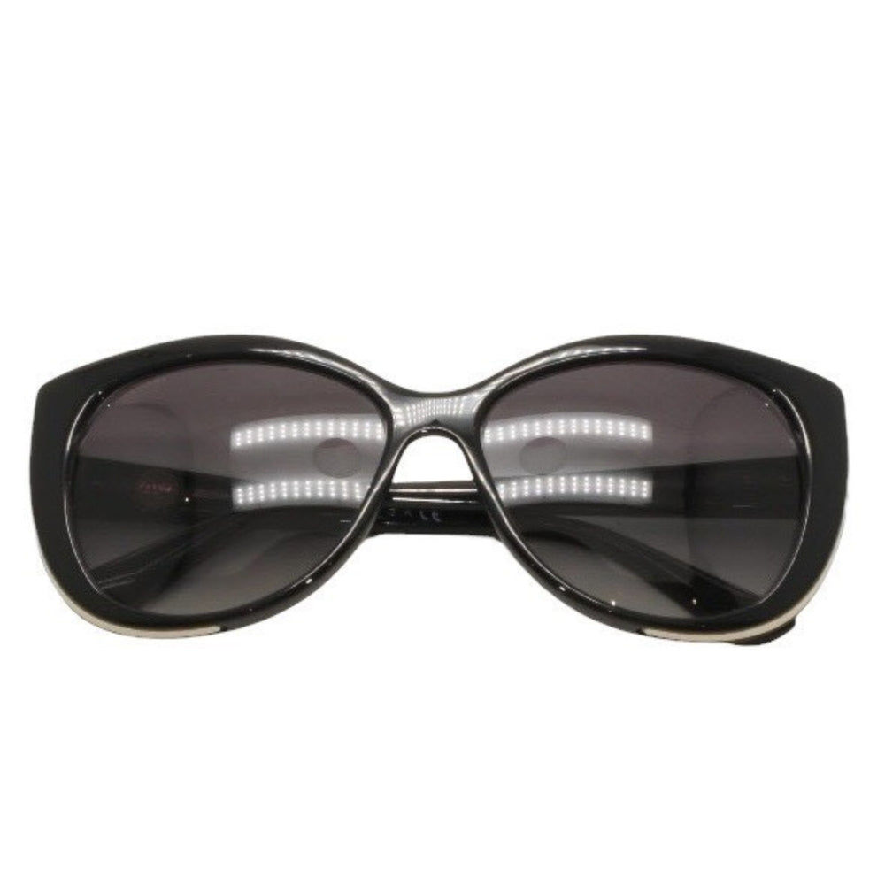 極美品 BVLGARI ブルガリ サングラス アイウェア 8169-Q 901/8G サイズ57□15 135 ブラック ホワイト アセテート 中古 4a000282