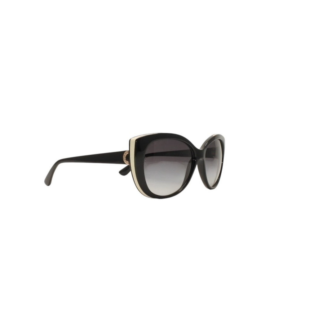 Very good condition BVLGARI Bvlgari sunglasses eyewear 8169-Q 901/8G size 57□15 135 black white acetate used 4a000282
