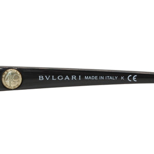 極美品 BVLGARI ブルガリ サングラス アイウェア 8169-Q 901/8G サイズ57□15 135 ブラック ホワイト アセテート 中古 4a000282