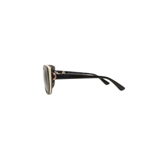極美品 BVLGARI ブルガリ サングラス アイウェア 8169-Q 901/8G サイズ57□15 135 ブラック ホワイト アセテート 中古 4a000282
