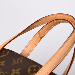 Very Good Condition LOUIS VUITTON Wilshire PM Handbag M45643 Monogram Canvas Brown Used 4a000257