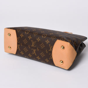 Very Good Condition LOUIS VUITTON Wilshire PM Handbag M45643 Monogram Canvas Brown Used 4a000257