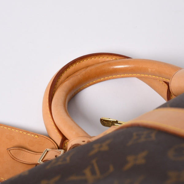 LOUIS VUITTON ルイヴィトン モノグラム キーポル45 ボストンバッグ M41428 PVC ヌメ革 ブラウン ゴールド金具 美品 中古 4a000237