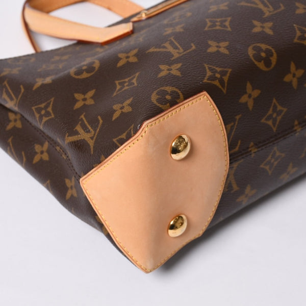 Very Good Condition LOUIS VUITTON Wilshire PM Handbag M45643 Monogram Canvas Brown Used 4a000257
