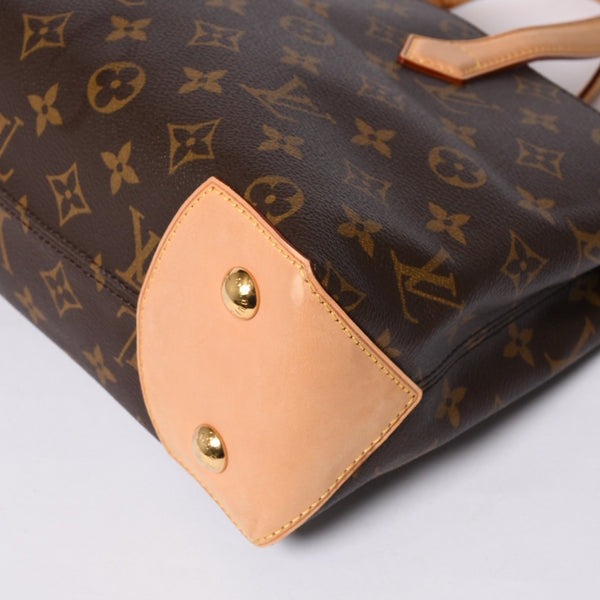 Very Good Condition LOUIS VUITTON Wilshire PM Handbag M45643 Monogram Canvas Brown Used 4a000257