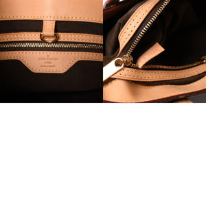 Very Good Condition LOUIS VUITTON Wilshire PM Handbag M45643 Monogram Canvas Brown Used 4a000257