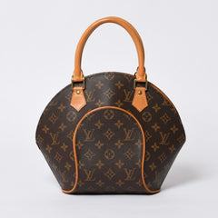 Very good condition LOUIS VUITTON Ellipse PM handbag monogram M51127 PVC tanned leather brown gold hardware used 4a000256