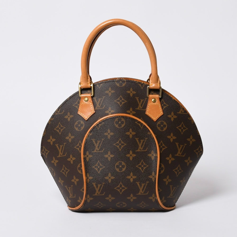 Very good condition LOUIS VUITTON Ellipse PM handbag monogram M51127 PVC tanned leather brown gold hardware used 4a000256