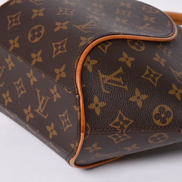 Very good condition LOUIS VUITTON Ellipse PM handbag monogram M51127 PVC tanned leather brown gold hardware used 4a000256
