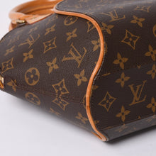 画像をギャラリービューアに読み込む, 極美品 LOUIS VUITTON ルイヴィトン エリプスPM ハンドバッグ モノグラム M51127 PVC ヌメ革 ブラウン ゴールド金具 中古 4a000256