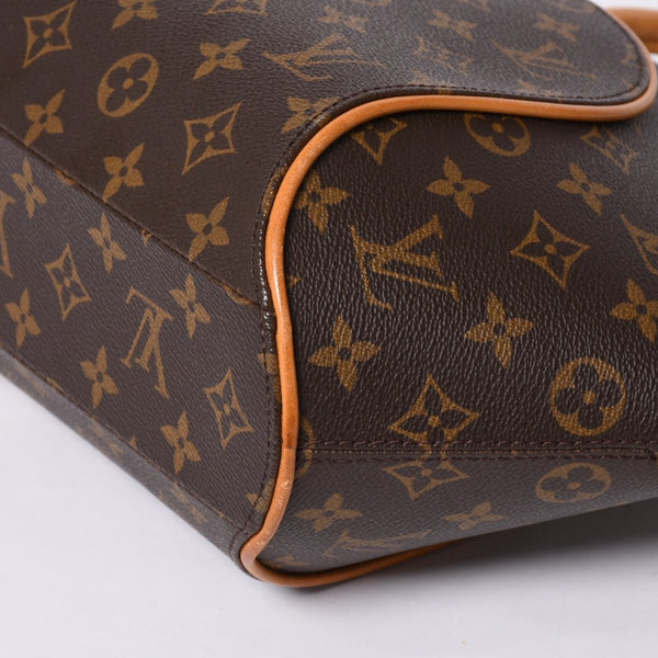 Very good condition LOUIS VUITTON Ellipse PM handbag monogram M51127 PVC tanned leather brown gold hardware used 4a000256