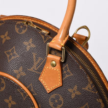 画像をギャラリービューアに読み込む, 極美品 LOUIS VUITTON ルイヴィトン エリプスPM ハンドバッグ モノグラム M51127 PVC ヌメ革 ブラウン ゴールド金具 中古 4a000256
