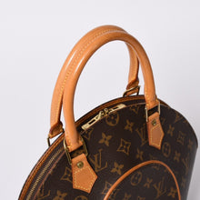 画像をギャラリービューアに読み込む, 極美品 LOUIS VUITTON ルイヴィトン エリプスPM ハンドバッグ モノグラム M51127 PVC ヌメ革 ブラウン ゴールド金具 中古 4a000256