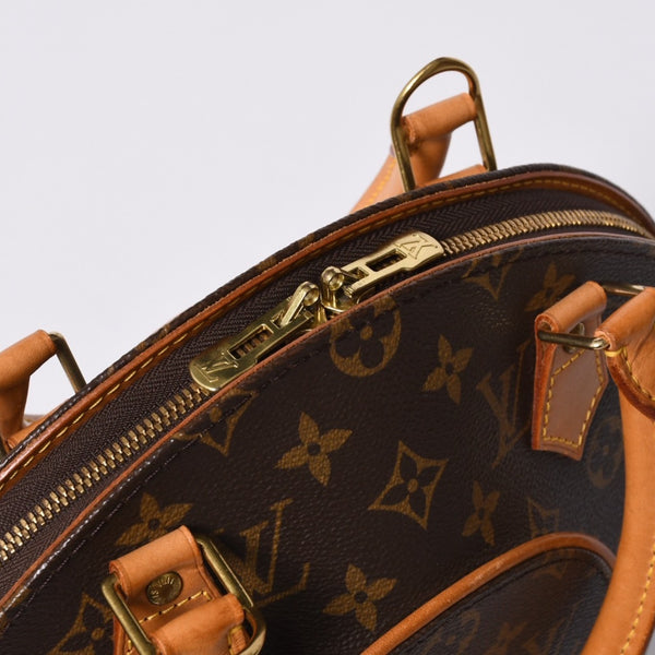 Very good condition LOUIS VUITTON Ellipse PM handbag monogram M51127 PVC tanned leather brown gold hardware used 4a000256