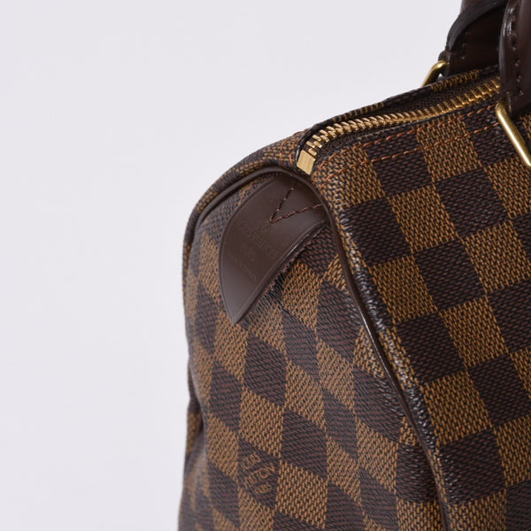 Very Good Condition LOUIS VUITTON Handbag Speedy 25 Damier Canvas Brown N41532 Used 4a000274