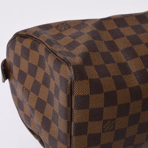 Very Good Condition LOUIS VUITTON Handbag Speedy 25 Damier Canvas Brown N41532 Used 4a000274
