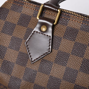 Very Good Condition LOUIS VUITTON Handbag Speedy 25 Damier Canvas Brown N41532 Used 4a000274