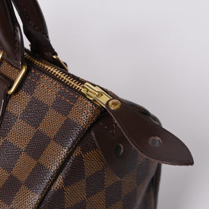Very Good Condition LOUIS VUITTON Handbag Speedy 25 Damier Canvas Brown N41532 Used 4a000274