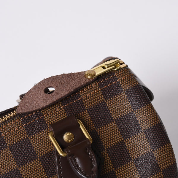Very Good Condition LOUIS VUITTON Handbag Speedy 25 Damier Canvas Brown N41532 Used 4a000274