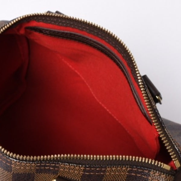 Very Good Condition LOUIS VUITTON Handbag Speedy 25 Damier Canvas Brown N41532 Used 4a000274
