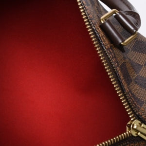 Very Good Condition LOUIS VUITTON Handbag Speedy 25 Damier Canvas Brown N41532 Used 4a000274