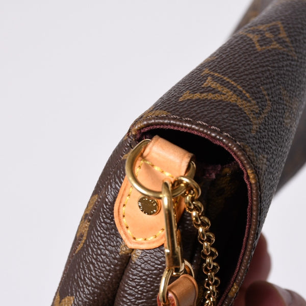 Very Good Condition LOUIS VUITTON Favorite PM Shoulder Bag M40717 Monogram Brown Gold Hardware Used 4a000244