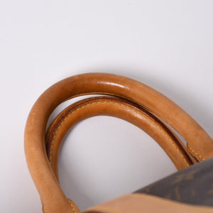 LOUIS VUITTON Monogram Keepall 45 Boston Bag M41428 PVC Tanned Leather Brown Gold Hardware Good Condition Used 4a000235
