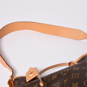 新品同様 LOUIS VUITTON ルイヴィトン キャリーオールNM MM トートバッグ M46197 モノグラム ブラウン レザー PVC 中古 4a000311