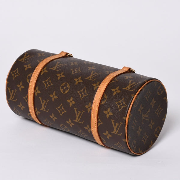 LOUIS VUITTON Papillon 26 Handbag M51366 Monogram PVC Leather Brown Gold Hardware Good Condition Used 4a000248