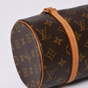 LOUIS VUITTON Papillon 26 Handbag M51366 Monogram PVC Leather Brown Gold Hardware Good Condition Used 4a000248