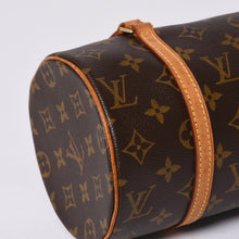 画像をギャラリービューアに読み込む, LOUIS VUITTON ルイヴィトン パピヨン26 ハンドバッグ M51366 モノグラム PVC レザー ブラウン ゴールド金具 美品 中古 4a000248