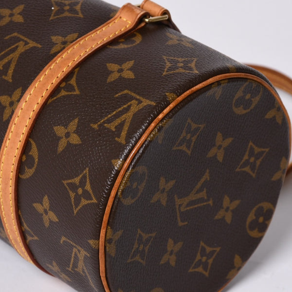 LOUIS VUITTON Papillon 26 Handbag M51366 Monogram PVC Leather Brown Gold Hardware Good Condition Used 4a000248