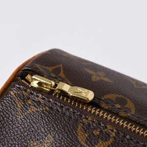 LOUIS VUITTON Papillon 26 Handbag M51366 Monogram PVC Leather Brown Gold Hardware Good Condition Used 4a000248
