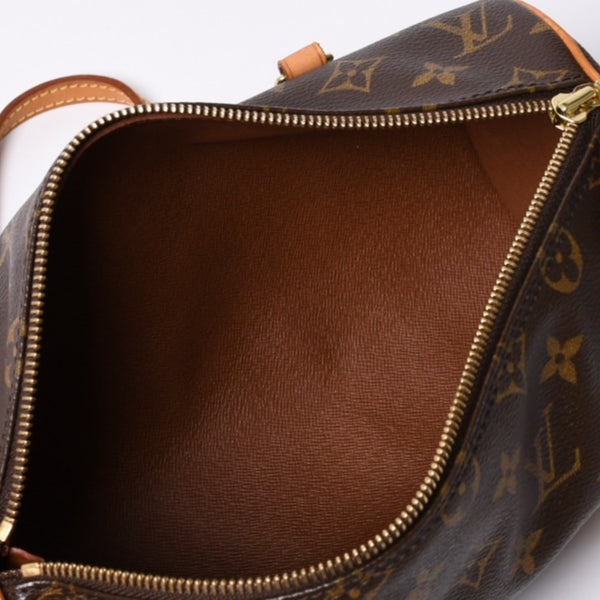 LOUIS VUITTON Papillon 26 Handbag M51366 Monogram PVC Leather Brown Gold Hardware Good Condition Used 4a000248