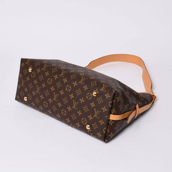 新品同様 LOUIS VUITTON ルイヴィトン キャリーオールNM MM トートバッグ M46197 モノグラム ブラウン レザー PVC 中古 4a000311